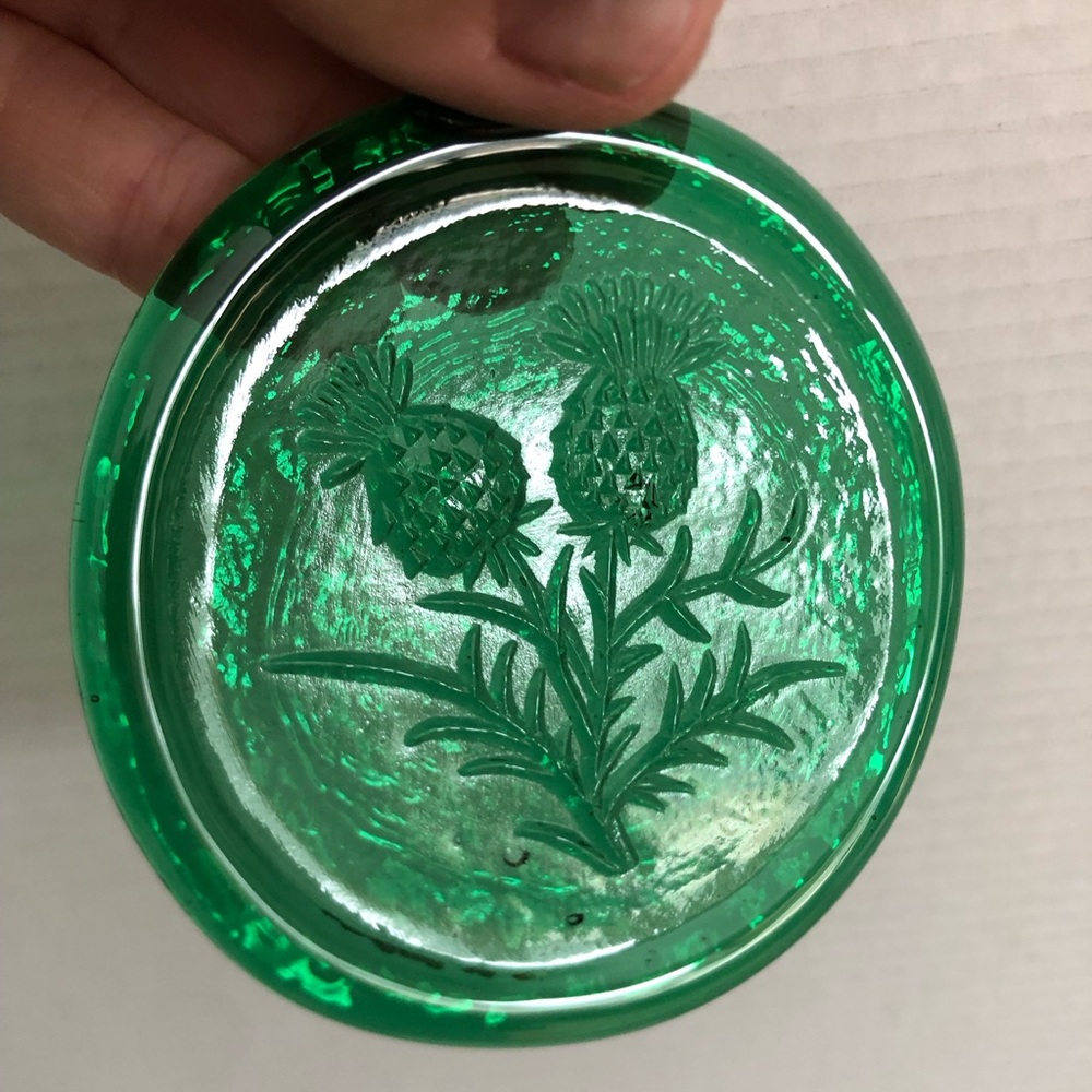 Kitras Art Glass Thistle Suncatcher - Picture 8 of 8
